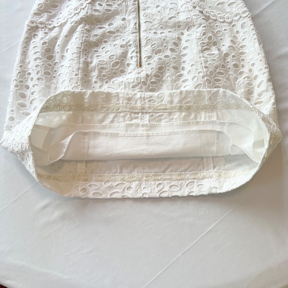 Lilly Pulitzer Shelli Resort White Petal Eyelet Shift Tie Back Dress Sz14 NWT - Picture 11 of 15